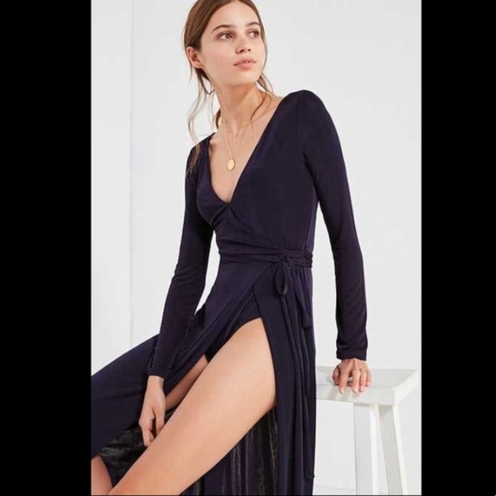 Urban Outfitters Bodysuit Wrap Maxi Dress